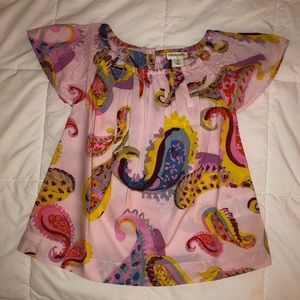 Toddler 2 Girls Crew Cut Pink floral dress